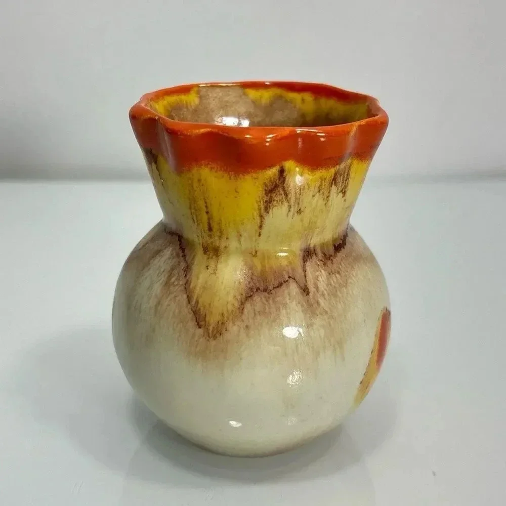Vintage West Germany Handmade Colorful‎ Bud Vase